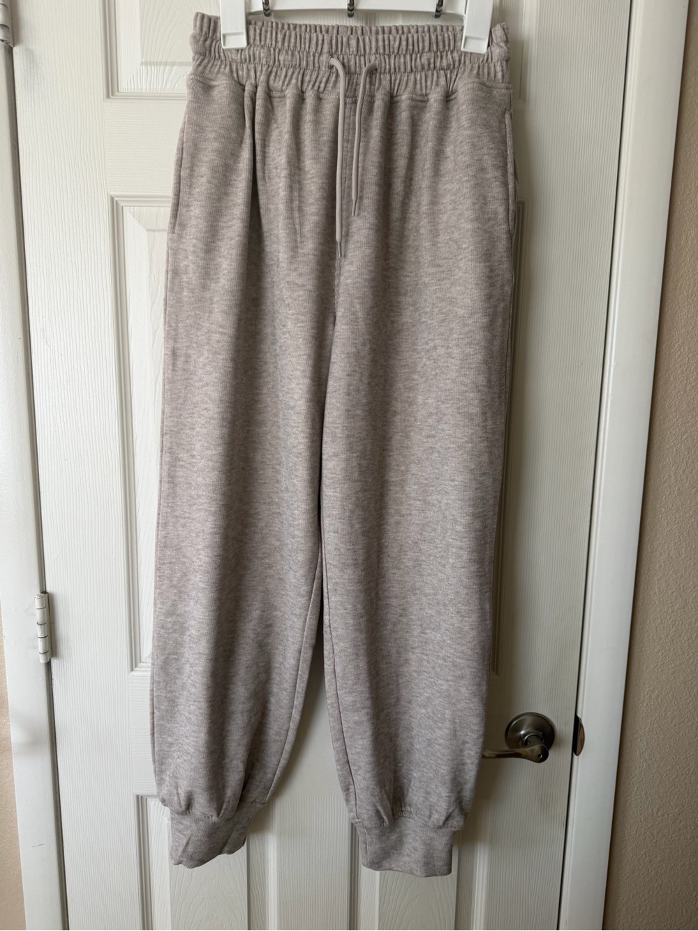 white birch Neutral Taupe Drawstring Joggers